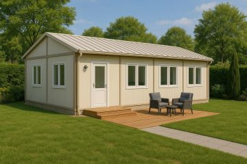 Konteyner Ofislerde Açık Renk Paletleri ile Ferah Mekânlar